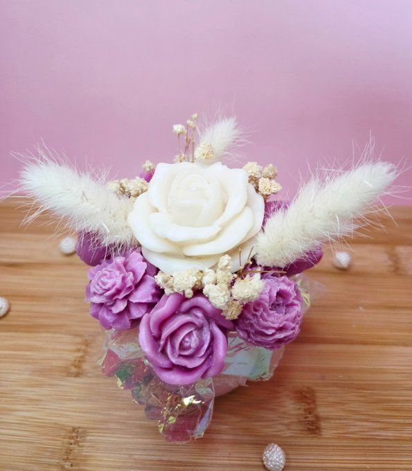 Bouquet Roses Pampa | Parfum Fleur de coton