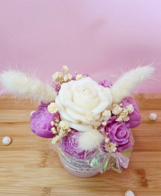 Bouquet Roses Pampa | Parfum Fleur de coton