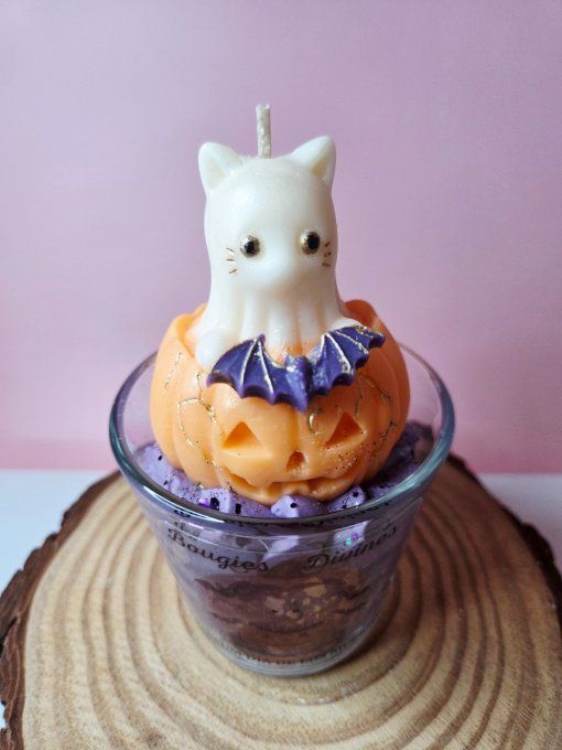 Bougie Chat envouté #2 - Parfum Dia des los muertos - Copie