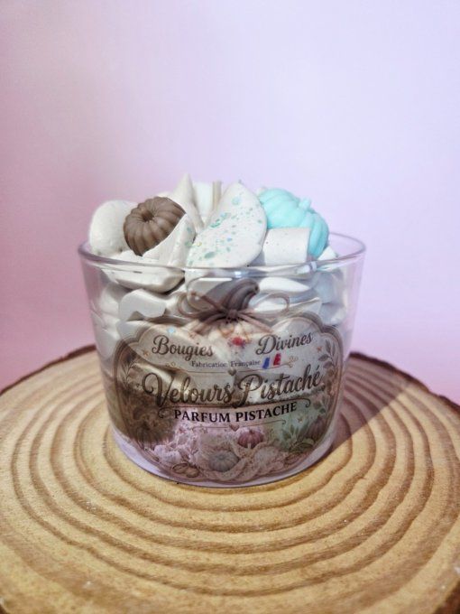 Bougie Velours Pistaché | Parfum Pistache
