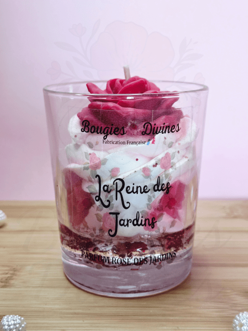 Bougie - La Reine du jardin - Parfum : Rose des jardins